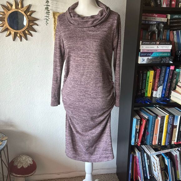 Hello MIZ Dresses & Skirts - Hello Miz Size Small Cowl Neck Sweater dress long sleeve fitted